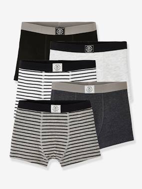 Boys-Pack of 5 Boxers for Boys