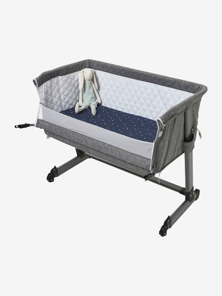 Pack of 2 Covers for Cots & Co-Sleeping Cribs, in Organic Cotton* Dark Blue/Print+ecru+printed white+White - vertbaudet enfant 
