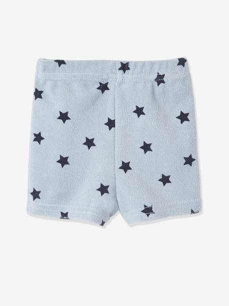 Pack of 4 Terry Cloth Shorts, for Babies Dark Blue - vertbaudet enfant 