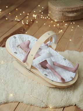 -Wooden Baby Bouncer for Dolls - FSC® Certified