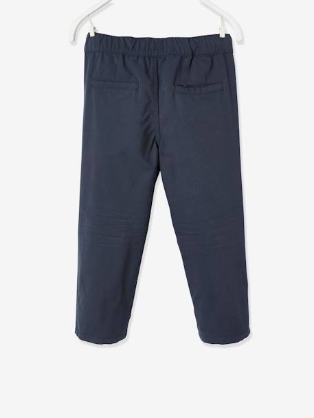 Indestructible Trousers for Boys, Convert into Cropped Trousers Blue+GREEN MEDIUM SOLID WITH DESIG - vertbaudet enfant 