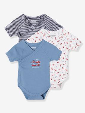 Pack of 3 Short Sleeve Bodysuits for Newborn Babies  - vertbaudet enfant