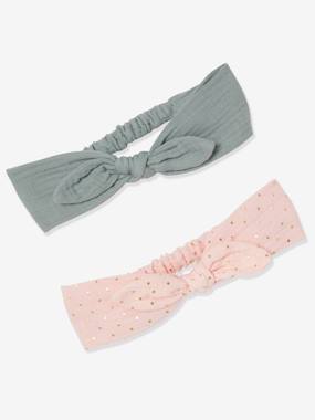 Baby-Accessories-Pack of 2 Hairbands, for Baby Girls