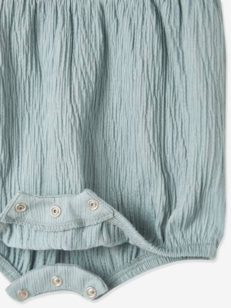 Combinaison courte sans manches bébé gris+rouge - vertbaudet enfant 