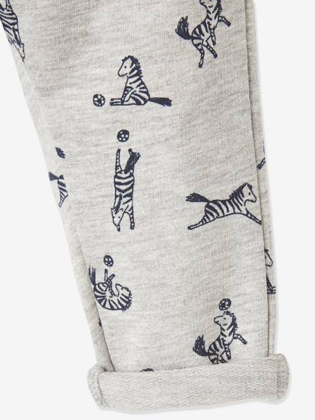 Fleece Trousers for Baby Boys Light Grey - vertbaudet enfant 