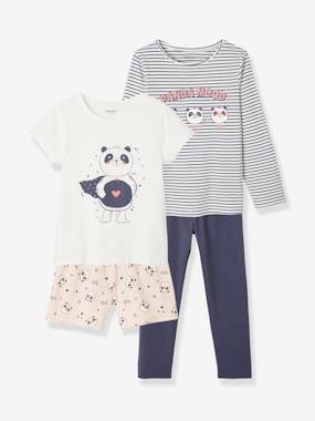 -Pack of Panda Pyjamas + Short Pyjamas