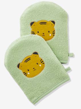 Bedding & Decor-Bathing-Towels-Pack of 2 Wash Mitts, Panda
