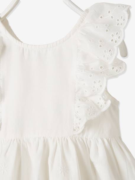 Ensemble cérémonie bébé robe, bloomer et bandeau ivoire - vertbaudet enfant 