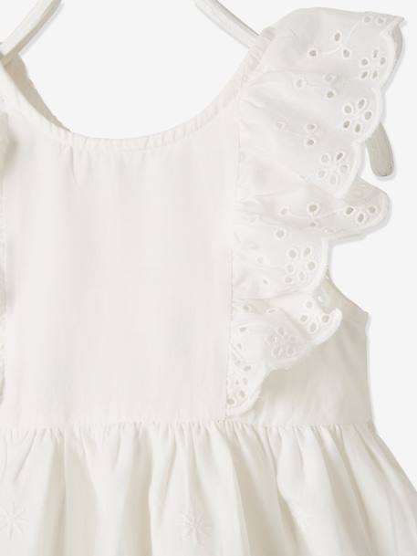 Occasion Wear Outfit for Babies: Dress, Bloomer Shorts & Hairband coral+White - vertbaudet enfant 