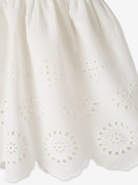 Ensemble cérémonie bébé robe, bloomer et bandeau ivoire - vertbaudet enfant 