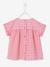 Blouse with Plants Print for Baby Girls Pink Checks - vertbaudet enfant 