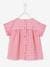 Blouse with Plants Print for Baby Girls Pink Checks - vertbaudet enfant 