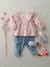 Jean bébé fille ceinture imprimée double stone - vertbaudet enfant 