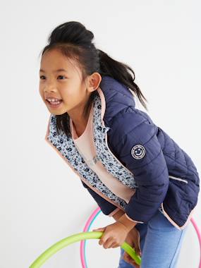 Doudoune légère réversible fille garnissage en polyester recyclé  - vertbaudet enfant