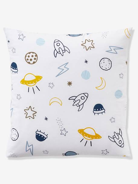 Children's Duvet Cover + Pillowcase Set Basics, Cosmos Theme Blue/Print - vertbaudet enfant 