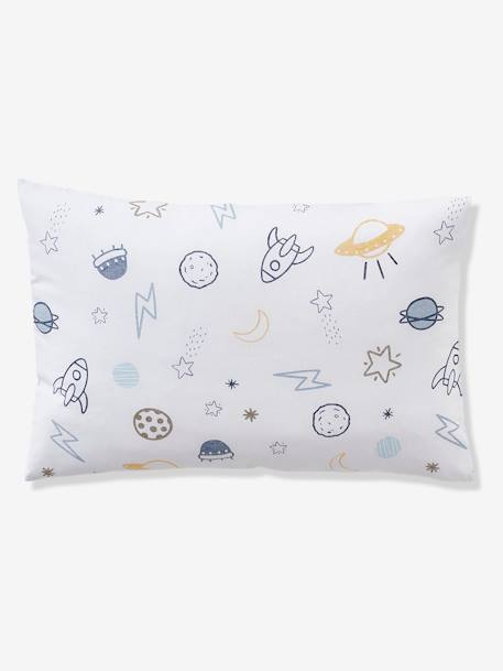 Children's Duvet Cover + Pillowcase Set Basics, Cosmos Theme Blue/Print - vertbaudet enfant 