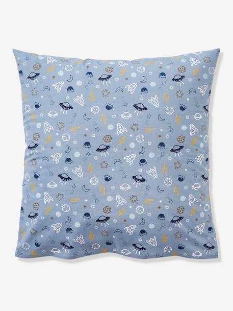Children's Duvet Cover + Pillowcase Set Basics, Cosmos Theme Blue/Print - vertbaudet enfant 