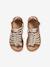 Leather Gladiator Sandals for Children, Designed for Autonomy 6497 - vertbaudet enfant 