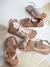 Sandales cuir fille esprit spartiates NOIR+or - vertbaudet enfant 