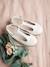 T-Strap Ballet Pumps for Girls Light Pink+White - vertbaudet enfant 