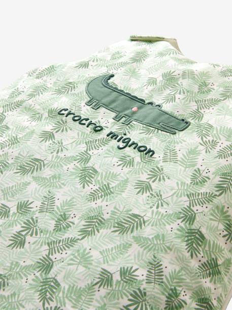Sleeveless Baby Sleep Bag, Croco Mignon Green - vertbaudet enfant 