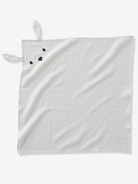 Pack of 3 Muslin Squares in Organic Cotton*, Jouy Story White - vertbaudet enfant 