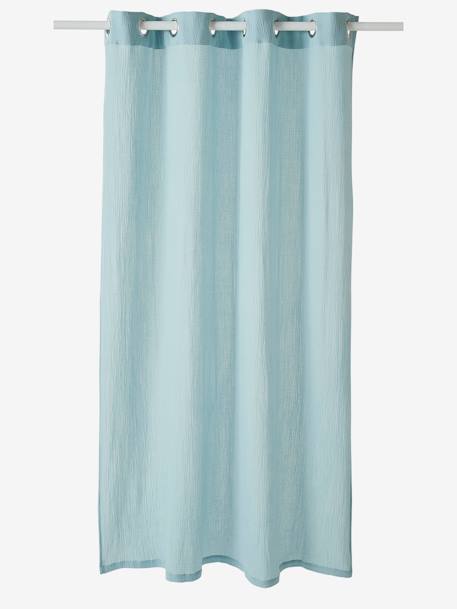 Sheer Curtain in Cotton Gauze Light Blue+Light Pink - vertbaudet enfant 
