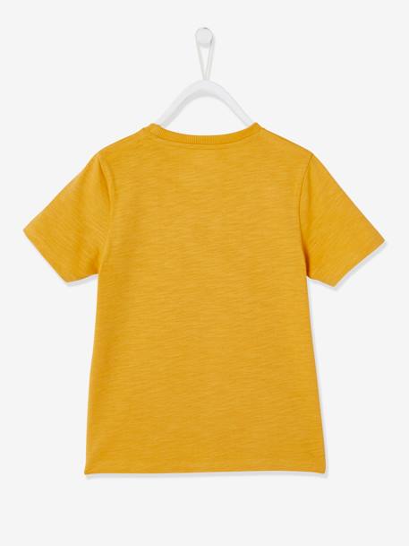 T-shirt couleur Basics garçon manches courtes blanc+BLEU+jaune d'or+sauge - vertbaudet enfant 