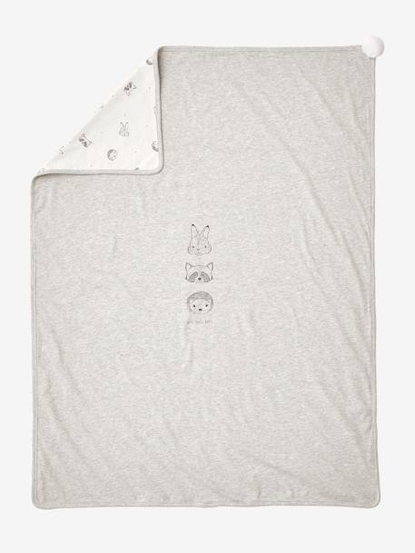 Throw for Babies in Organic Cotton*, Mini Compagnie White/Grey - vertbaudet enfant 