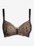 Soutien-gorge de grossesse et d'allaitement Iris CACHE C¼UR sans armatures NOIR+NUDE - vertbaudet enfant 