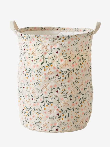 Quilted Basket, Little Flowers Beige/Print - vertbaudet enfant 