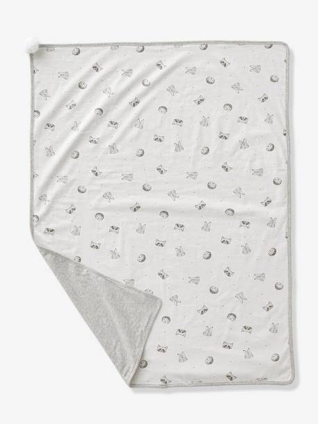 Throw for Babies in Organic Cotton*, Mini Compagnie White/Grey - vertbaudet enfant 
