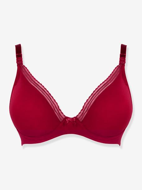 Soutien-gorge de grossesse et d'allaitement Milk CACHE C¼UR avec armatures BLUSH+BORDEAUX+NOIR - vertbaudet enfant 