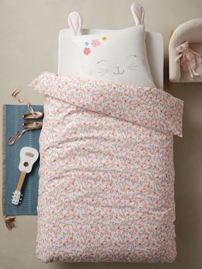 Children's Duvet Cover + Pillowcase Set, LAPIN ROMANTIQUE  - vertbaudet enfant