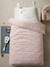 Parure housse de couette enfant et taie d'oreiller LAPIN ROMANTIQUE IVOIRE / ROSE - vertbaudet enfant 