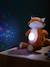Veilleuse Peluche projecteur d'étoiles bleu jean+dinosaure+gris+jaune d'or+orange - vertbaudet enfant 