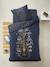 Children's Fitted Sheet, ROCK STAR Dark Blue/Print - vertbaudet enfant 