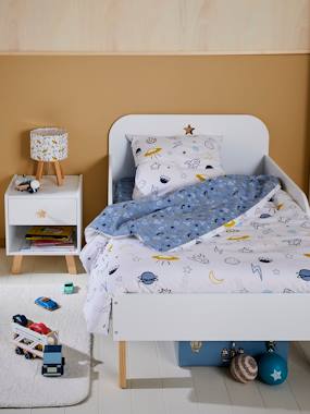 Linge de lit & Déco-Parure housse de couette enfant et taie d'oreiller COSMOS