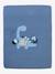 Set of 2 Covers for the Bottom of the Playpen, Jungle Colours Theme Light Blue+White/Print - vertbaudet enfant 