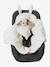 Throw Footmuff for Baby, in Plush Fabric, Lining in Jersey Knit Dark Beige+White - vertbaudet enfant 