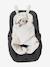 Throw Footmuff for Baby, in Plush Fabric, Lining in Jersey Knit Dark Beige+White - vertbaudet enfant 
