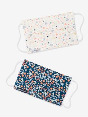 Girls-Accessories-Other accessories-Pack of 2 Reusable Face Masks with Prints for Girls