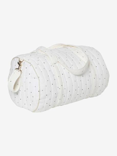 Baby Roll Changing Bag in Cotton Gauze White/Print+White/Print - vertbaudet enfant 