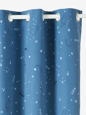 -Blackout Curtain with Glow-in-the-Dark Details, Planets