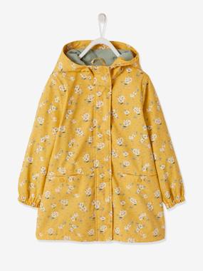 Floral Raincoat with Hood, for Girls  - vertbaudet enfant
