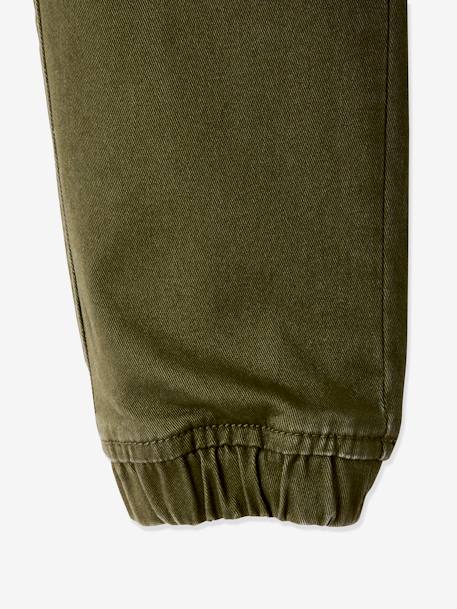 Pantalon garçon battle facile à enfiler bleu glacier+kaki foncé+taupe - vertbaudet enfant 