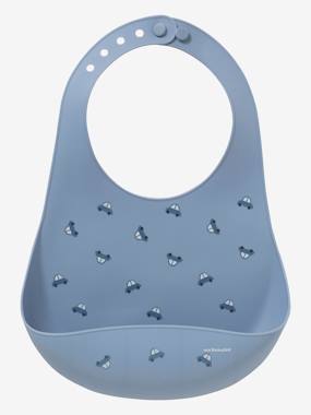 -Bib with Spill Pocket in Silicone