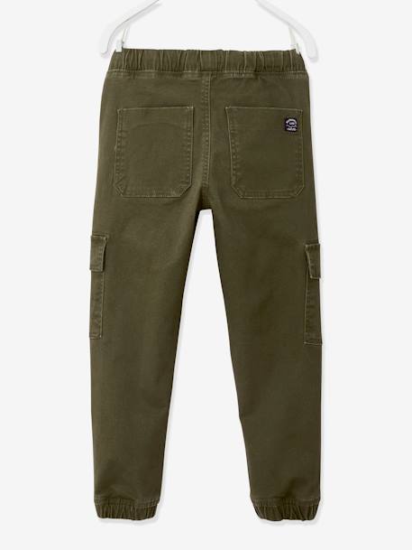 Pantalon garçon battle facile à enfiler bleu glacier+kaki foncé+taupe - vertbaudet enfant 