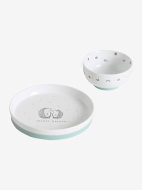 Nursery-Mealtime-Bowls & Plates-Ceramic & Silicone Mealtime Set, Hanoi Theme