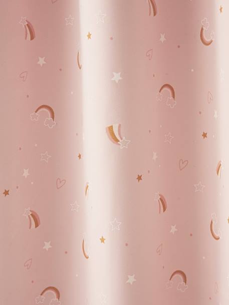 Rideau à œillets occultant phosphorescent Arc-en-ciel rose - vertbaudet enfant 